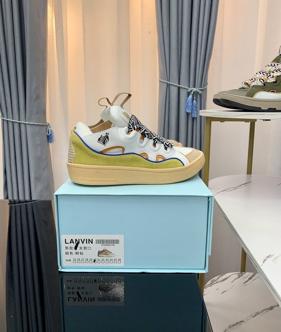 Lanvin Premium Leather Versatile Daily Casual Sneakers