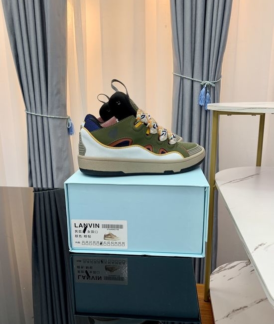 Lanvin Premium Leather Versatile Daily Casual Sneakers