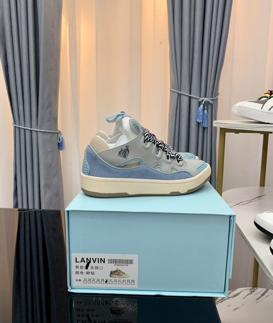 Lanvin Premium Leather Versatile Daily Casual Sneakers