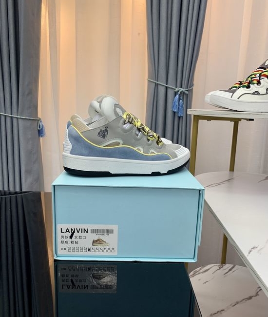 Lanvin Premium Leather Versatile Daily Casual Sneakers