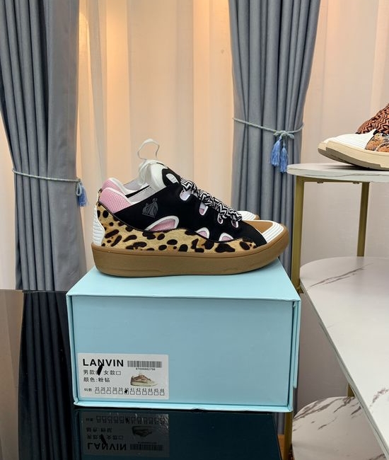 Lanvin Premium Leather Versatile Daily Casual Sneakers