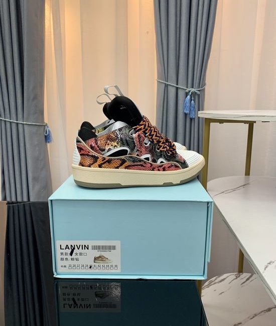 Lanvin Premium Leather Versatile Daily Casual Sneakers