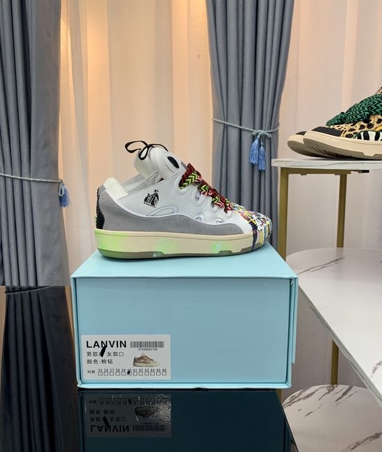 Lanvin Premium Leather Versatile Daily Casual Sneakers