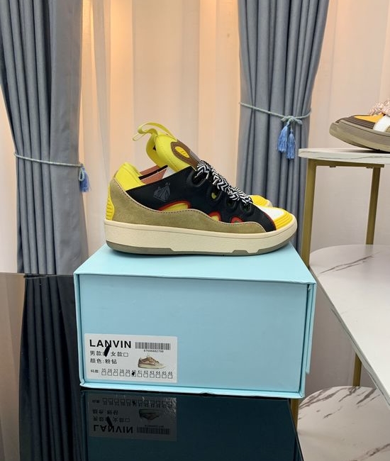Lanvin Premium Leather Versatile Daily Casual Sneakers
