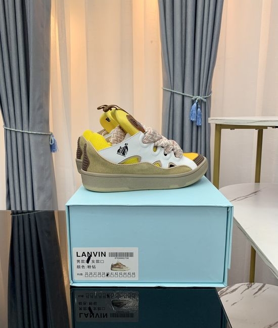 Lanvin Premium Leather Versatile Daily Casual Sneakers