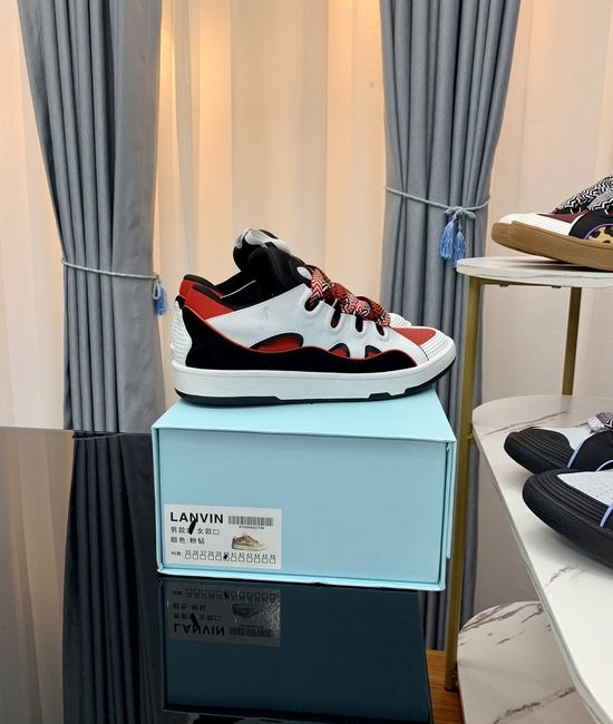 Lanvin Premium Leather Versatile Daily Casual Sneakers