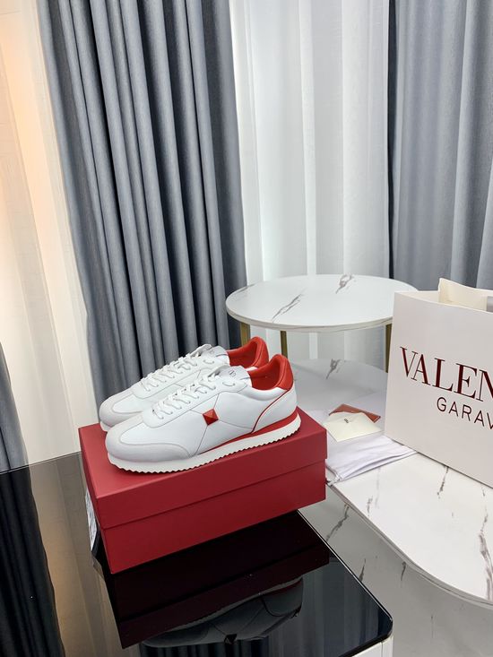 Valentino Suede Stitched Rivet Decor Non-slip Fashion Casual Shoes