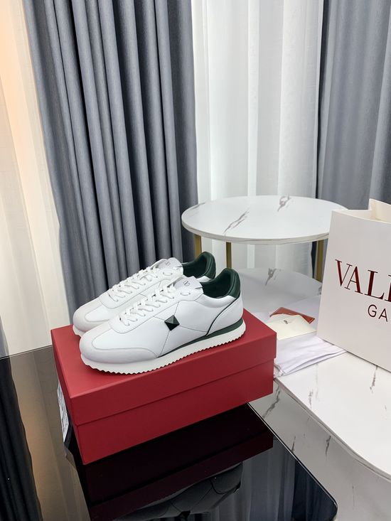Valentino Suede Stitched Rivet Decor Non-slip Fashion Casual Shoes