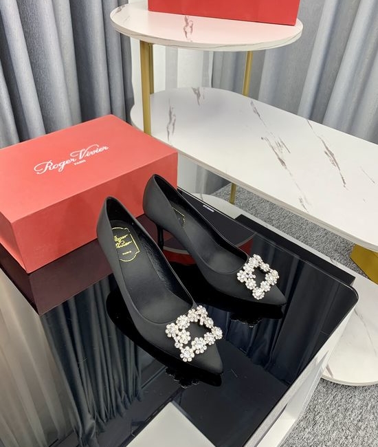 Vivienne Westhood Rhinestone Buckle Satin Kitten Heel Slingback Shoes