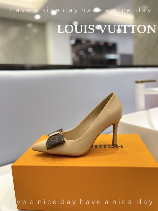 Louis Vuitton Premium Top Grain Leather Stiletto Heels