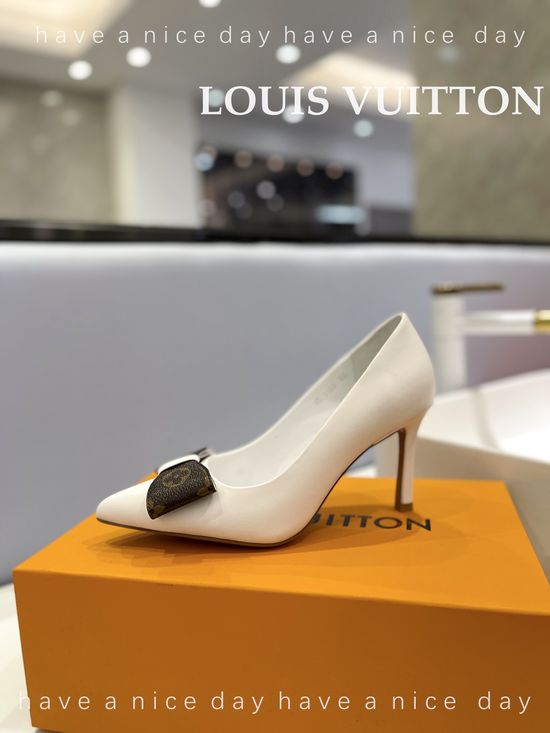 Louis Vuitton Premium Top Grain Leather Stiletto Heels