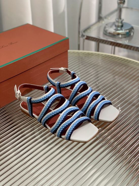 Loro Piana Premium Leather Daily Wear Casual Slides