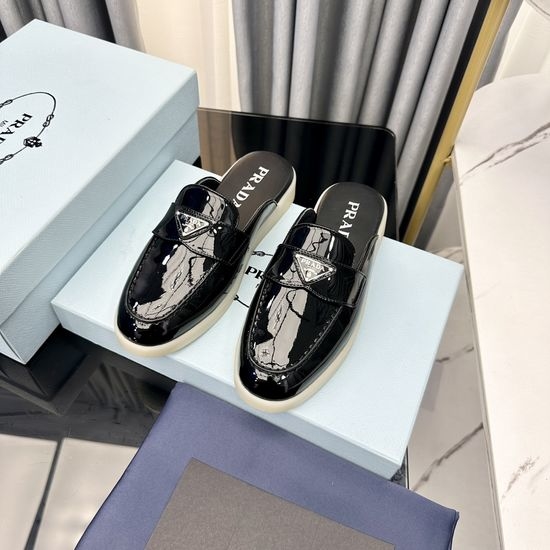 Prada Classic Logo Loafers Premium Suede Upper Durable Sole
