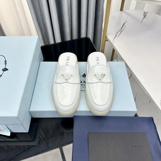 Prada Classic Logo Loafers Premium Suede Upper Durable Sole