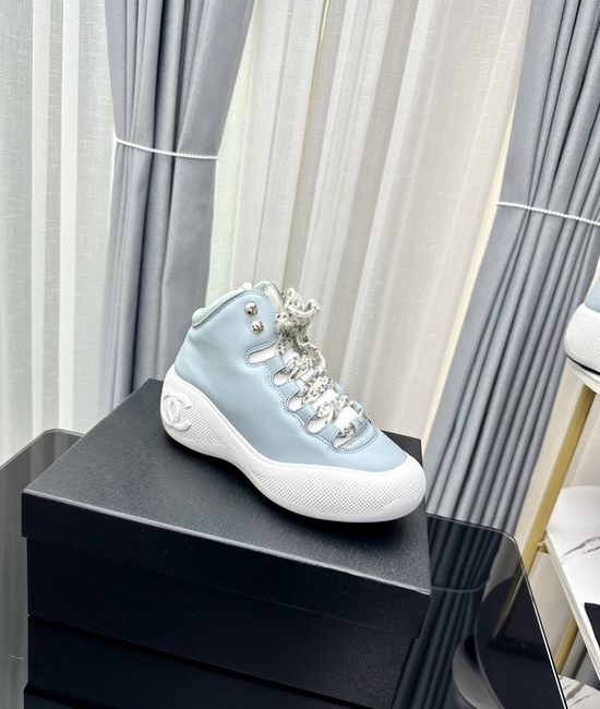 Chanel Genuine Leather Thick Sole Warm Non-slip Snow Boots