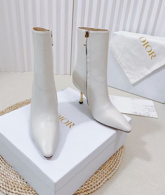 Christian Dior CD Sleek High Heels with Gold-Plated Stiletto