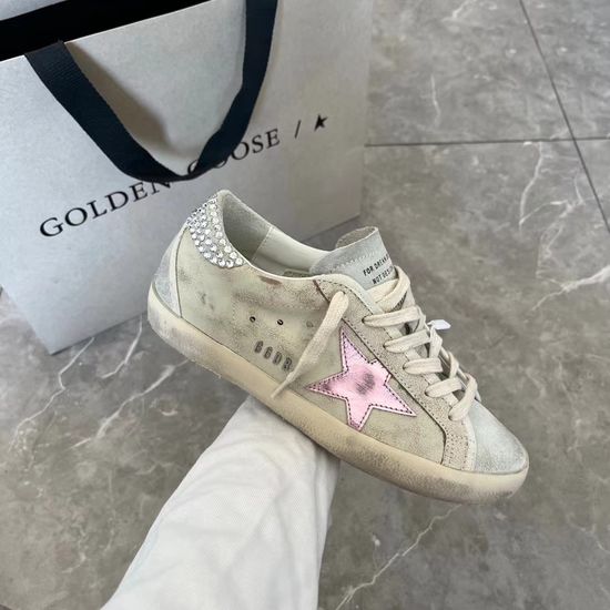 Golden Goose Vintage Style Suede Leather Comfort Casual Daily Sneakers