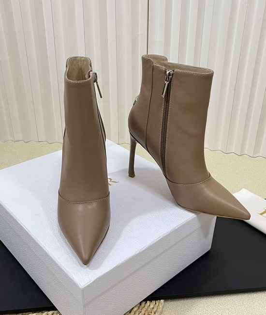 Christian Dior CD Chic Ankle Boots with Star-Embellished Heel
