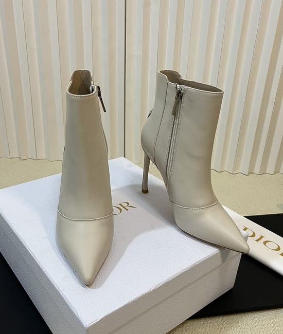 Christian Dior CD Chic Ankle Boots with Star-Embellished Heel