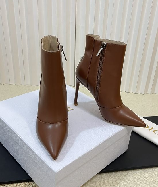 Christian Dior CD Chic Ankle Boots with Star-Embellished Heel