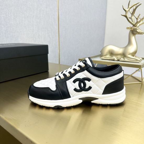 Chanel Embroidered Casual Sports Shoes Breathable Mesh Upper