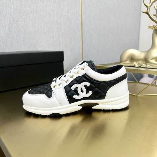 Chanel Embroidered Casual Sports Shoes Breathable Mesh Upper