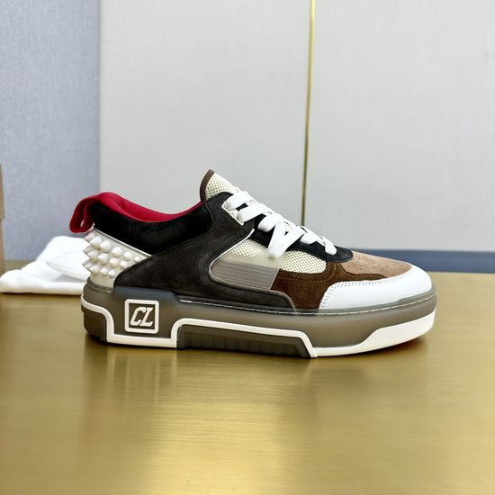 Christian Louboutine Premium Thick Sole Embellished Comfortable Casual Sneakers