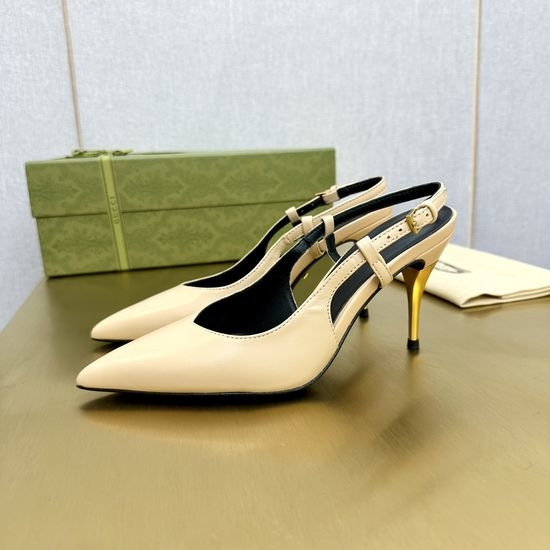 Gucci Embossed Pattern Stiletto Heel Dress Sandals