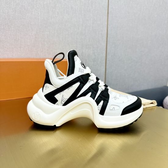Louis Vuitton LV Wave Sole Chunky Casual Fashion Sneakers