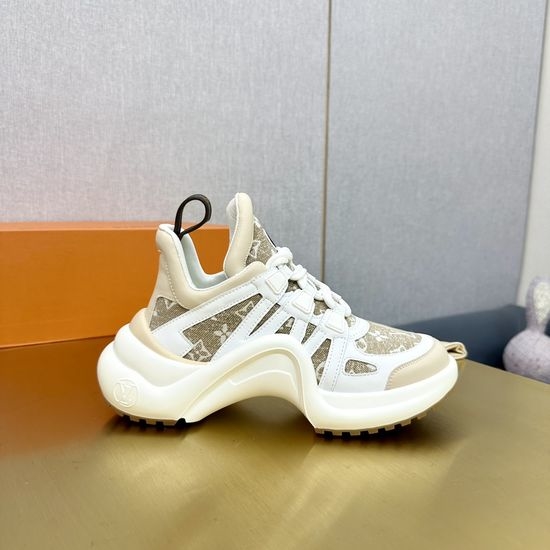 Louis Vuitton LV Wave Sole Chunky Casual Fashion Sneakers