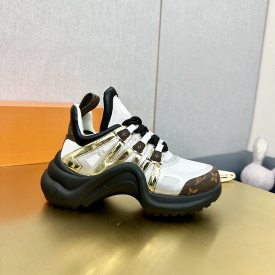 Louis Vuitton LV Wave Sole Chunky Casual Fashion Sneakers