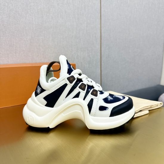Louis Vuitton LV Wave Sole Chunky Casual Fashion Sneakers