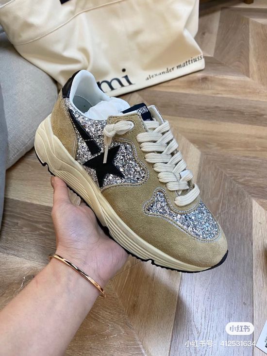 Golden Goose Breathable Mesh Casual Sneakers with Durable Rubber Sole