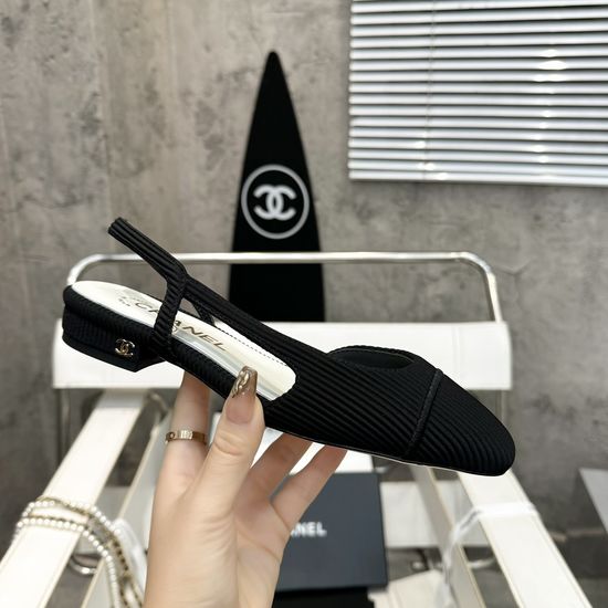 Chanel Classic Sheepskin Flat Sandals with Silk Lining