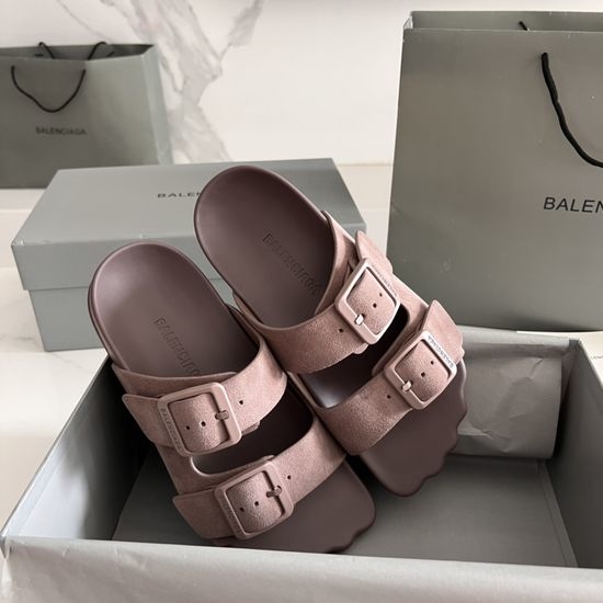 Balenciaga Vintage Style Buckle Decor Non-slip Casual Clogs