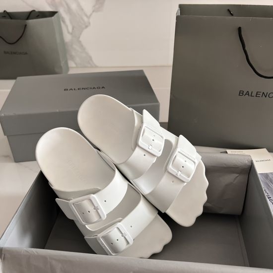 Balenciaga Vintage Style Buckle Decor Non-slip Casual Clogs