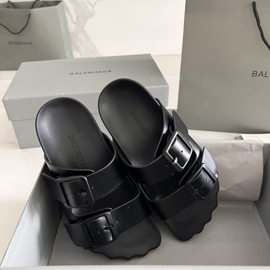 Balenciaga Vintage Style Buckle Decor Non-slip Casual Clogs