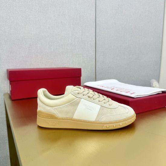 Valentino Studded Leather Lace-Up Sneakers with Punk Flair