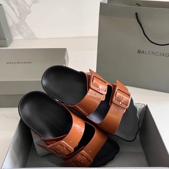 Balenciaga Vintage Style Buckle Decor Non-slip Casual Clogs