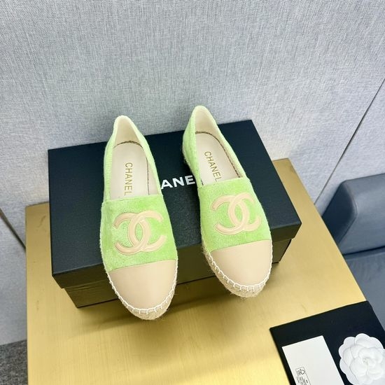 Chanel Casual Denim Espadrille Mules Slip On Comfort Shoes