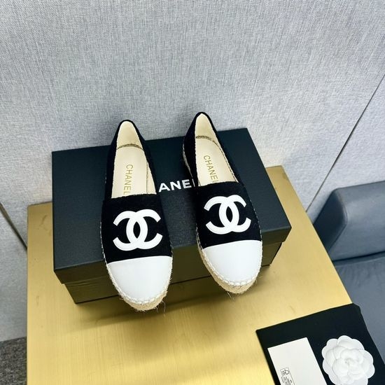 Chanel Casual Denim Espadrille Mules Slip On Comfort Shoes