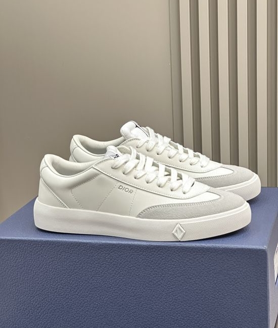 Christian Dior CD Suede Stitched Leather Lightweight Comfortable Sneakers