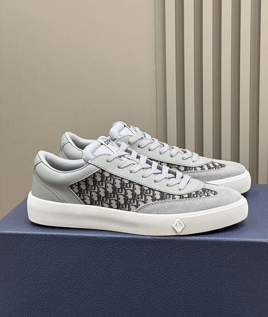 Christian Dior CD Suede Stitched Leather Lightweight Comfortable Sneakers
