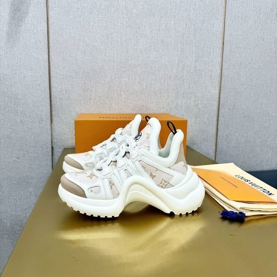 Louis Vuitton LV Wave Sole Chunky Casual Fashion Sneakers