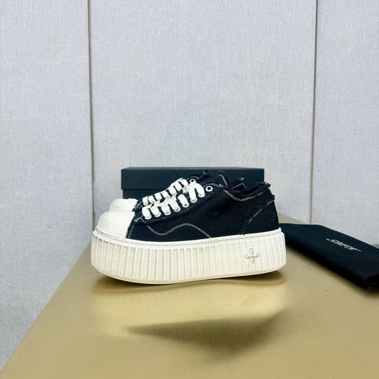 SMFK Classic Color Block Thick Sole Casual Canvas Shoes