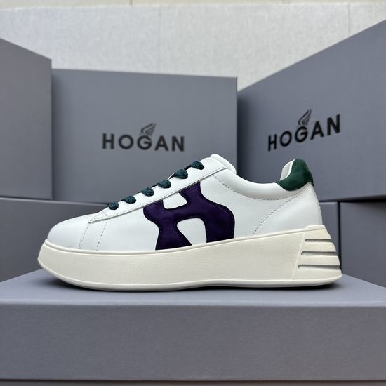 Hogan Casual Comfortable Sheepskin Sneakers with Lightweight Sole