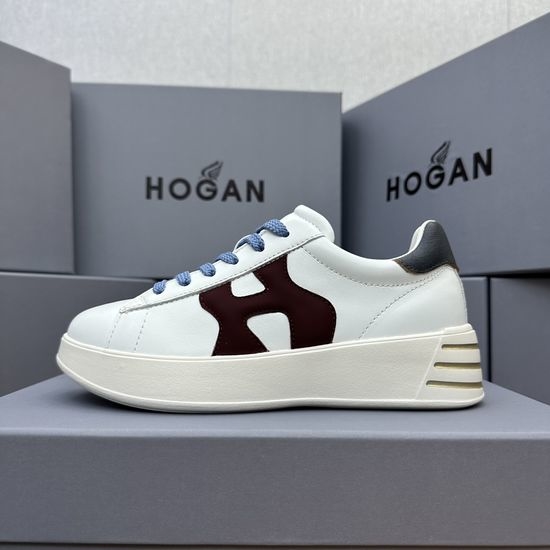 Hogan Casual Comfortable Sheepskin Sneakers with Lightweight Sole