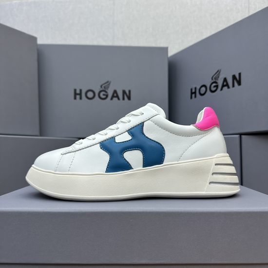 Hogan Casual Comfortable Sheepskin Sneakers with Lightweight Sole