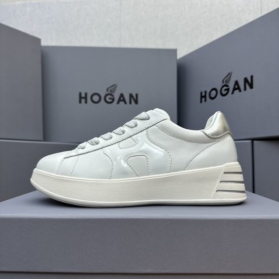 Hogan Casual Comfortable Sheepskin Sneakers with Lightweight Sole