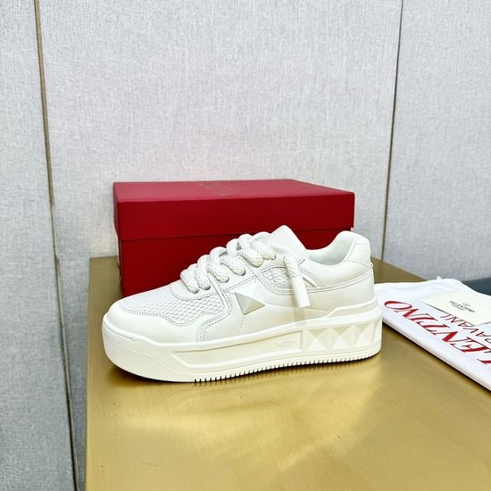 Valentino Premium Thick Sole Leather Casual Fashion Shoes